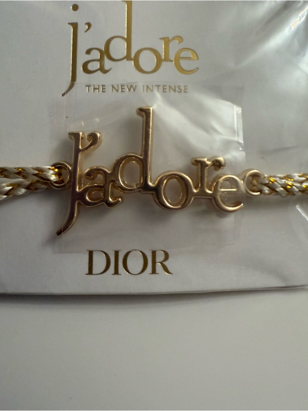 Dior Jadore' Script Cord Bracelet New Authentic - Picture 9 of 11